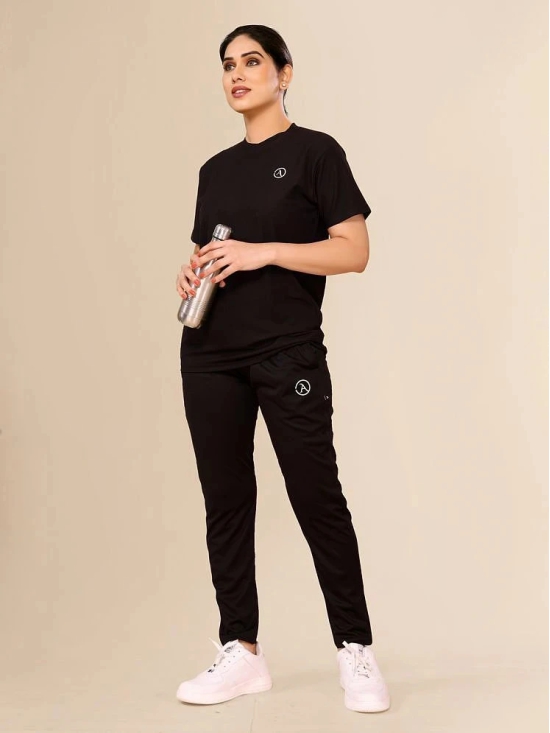 Anand Black Polyester Solid Tracksuit - Pack of 1 - None