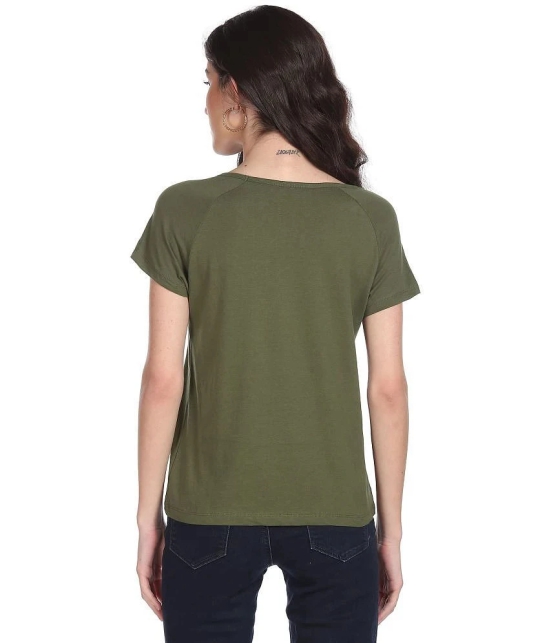 Sugr Cotton Green T-Shirts - Single - S