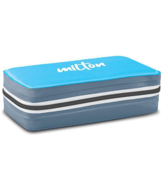 MILTON New Mini Lunch Insulated Tiffin Set of 2 (280 ml Each) with Jacket Cyan