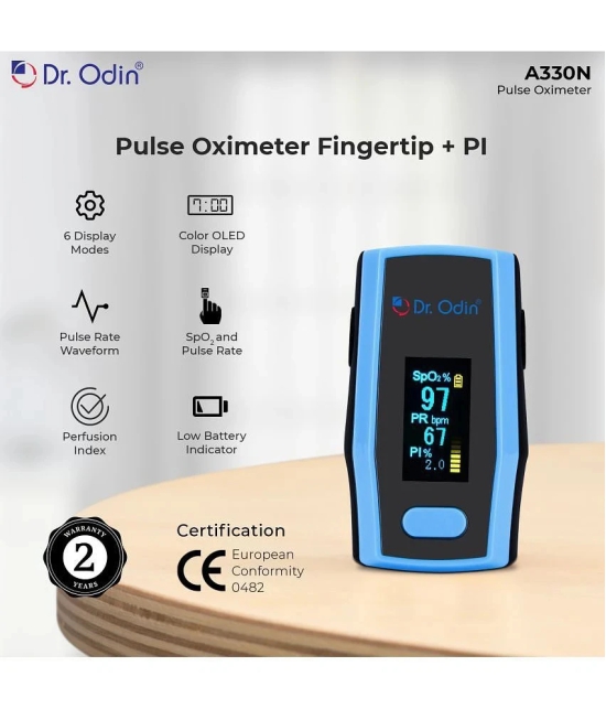 DR. ODIN Pulse Oximeter Finger tip A330N  Black & Blue Finger Tip