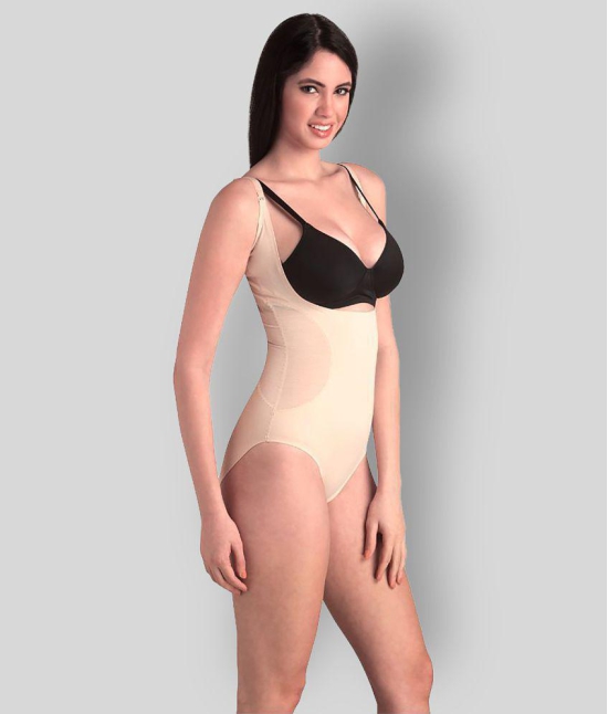 Swee - Beige Nylon Womens Shapewear ( Pack of 1 ) - 2XL