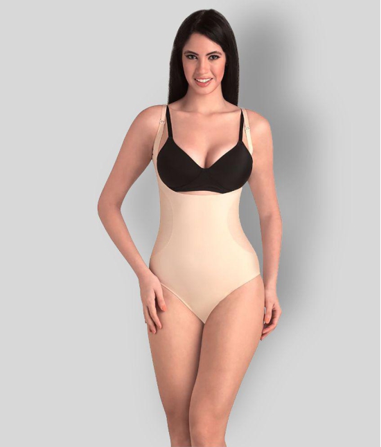 Swee - Beige Nylon Womens Shapewear ( Pack of 1 ) - 2XL