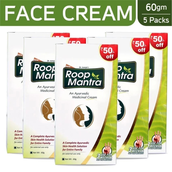 Roop Mantra Face Cream 60gm,(Pack of 5) Day Cream 300 gm Pack of 5