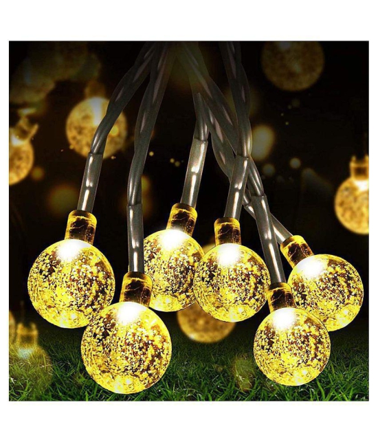 MIRADH 5 Metre 20 Crystal Plug powered String Lights Yellow - Yellow