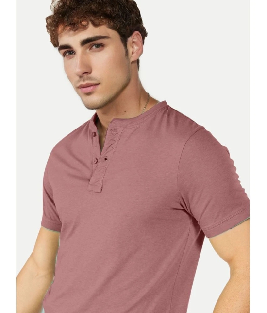 Radprix Cotton Regular Fit Solid Half Sleeves Mens T-Shirt - Pink ( Pack of 1 ) - None