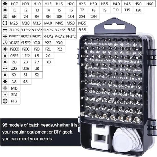 Screw Driver Tool Set Kit, Tool Kit, 115 in 1 Screwdriver Set