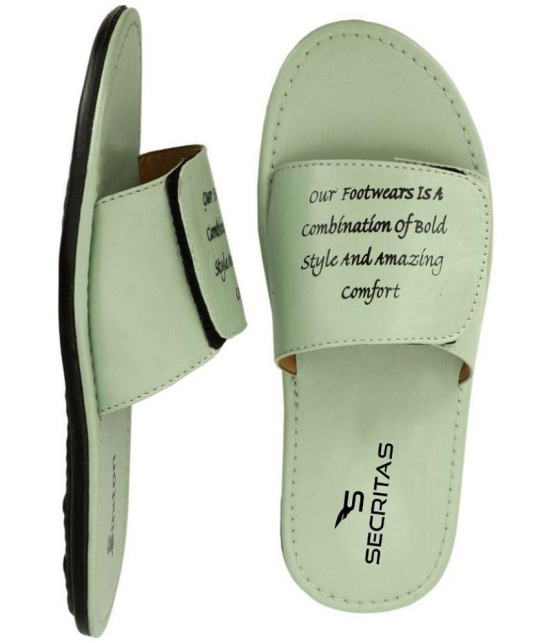 Secritas Green Mens Slide Flip Flop - None