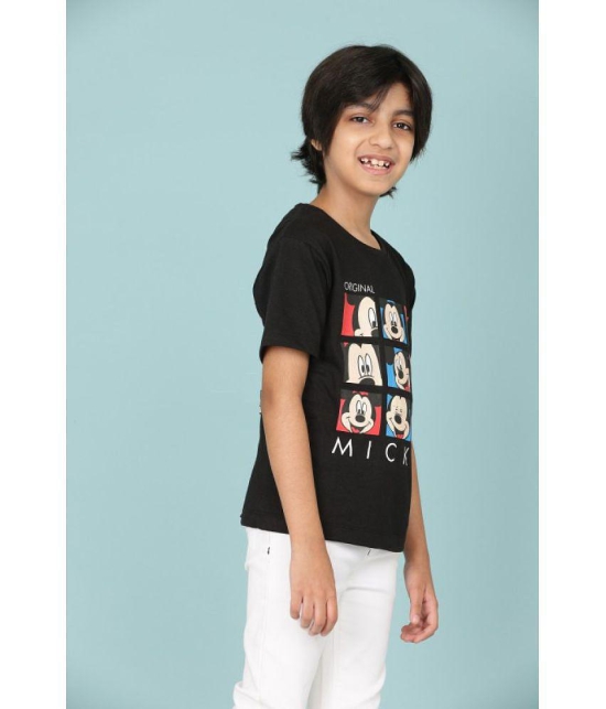 Rydho - Black Cotton Boy's T-Shirt ( Pack of 1 ) - None