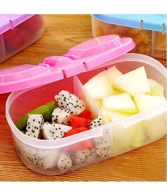 TINUMS Food Container Plastic Pink Food Container ( Set of 1 ) - Pink