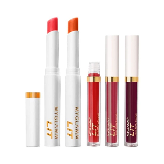 LIT Liquid Matte Lipstick Pack of 2 + LIT - pH Lip Balm Exclusive Combo