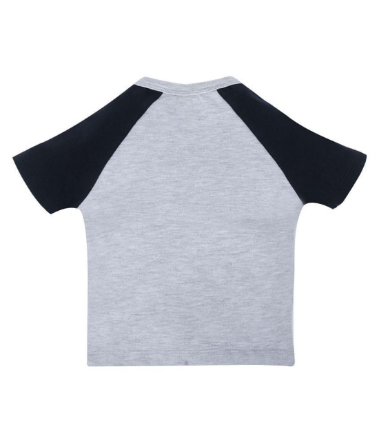 My Milestones T-shirt Half Sleeves Boys Yellow Grey Raglan/ Grey Navy Blue Raglan-2Pc Pack - 0-3 M - None