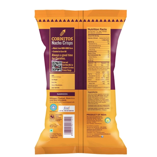 Cornitos Nachos Crisps, Cheese And Herbs, 150 G