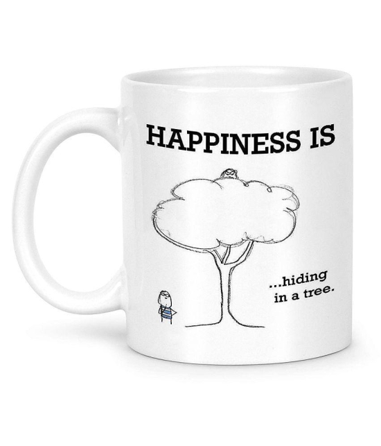 Idream Quote Printed Ceramic Coffee Mug 1 Pcs 330 mL - White