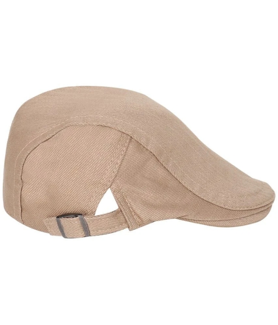 Zacharias Beige Cotton Mens Cap ( Pack of 1 ) - Beige