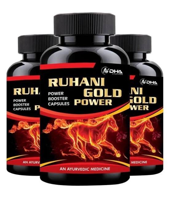 DHA Ayurveda Ruhani Gold Power 1000Mg Herbal Capsule 90 no.s Pack of 3