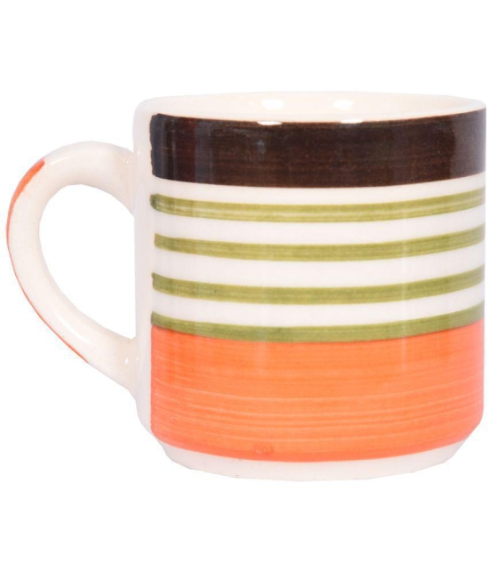 RAJ ROYAL Ceramic LINING CUP-150 Tea Cup 6 Pcs 150 ml - Multi Color