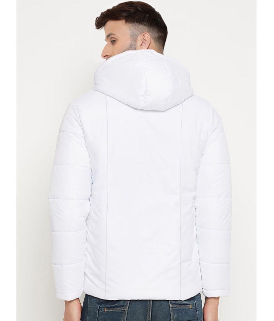 9TY3REE Polyester Men''s Puffer Jacket - White ( Pack of 1 ) - None