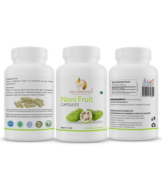 GOLDENACACIA HERRBALS Noni fruit 60 Capsule 1 no.s