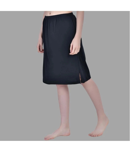 AIMLY Black Cotton Womens Straight Skirt ( Pack of 3 ) - None