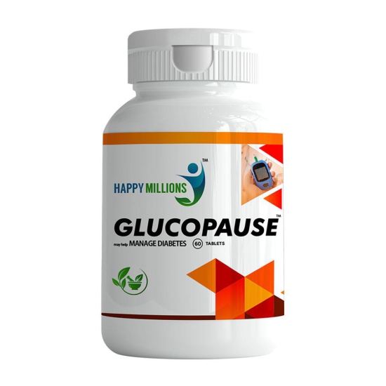 Happy Millions GlucoPause - Natural Diabetes mange Supplement |  60 Tablet