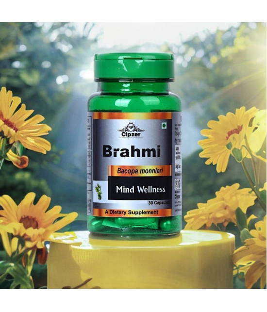 Cipzer Brahmi Capsule for Mental Wellness, 60 Capsules (pack of 1)