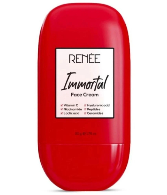 Renee Immortal Face Cream, Repairs Damaged Skin, Enriched With Vitamin C, Hyaluronic Acid, 50gm