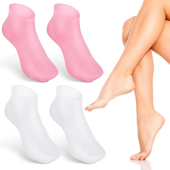 Foot Spa Pedicure Silicone Socks For Men & Women (Free Foot Moisturizer Cream)-Buy 2 Get 2 FREE + 2 FREE Cream @899?