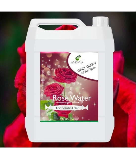 PURE Jangali ORGANICS Rose water face toner for glowing skin for all skin type 1 LITER