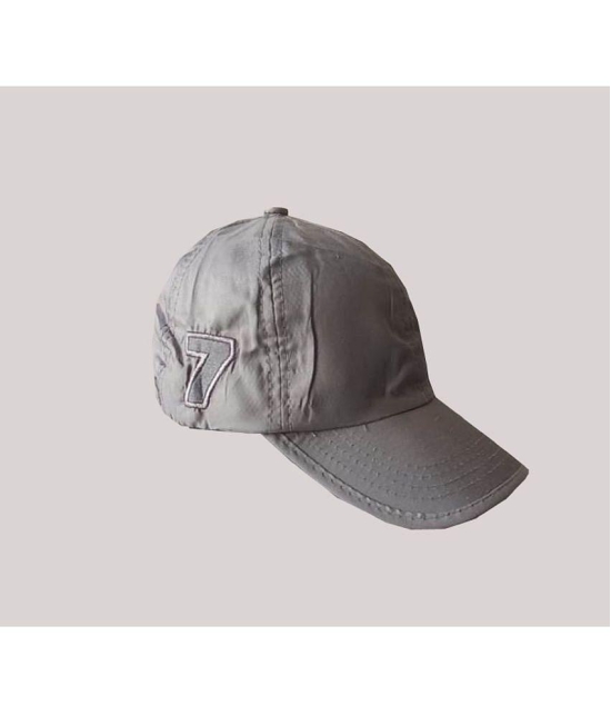 Whyme Fashion Silver Embroidered Cotton Caps - Silver