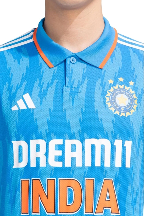 Adidas Official India Cricket ODI Fan Jersey: Show Your Team Spirit in Sustainable, Moisture-Wicking Comfort (Colour - BLUE, Size - M) by Total Sporting And Fitness Solutions Pvt Ltd