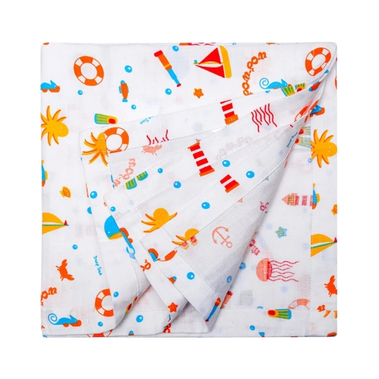 Muslin 2 layer Swaddle - Pack of 4-0 - 6 Months