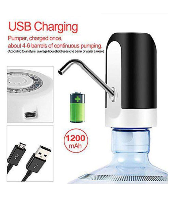 Automatic Wireless Electric Rechargeable Drinking Water Dispenser Pump for 20 Liter Bottle Can with USB Charging Cable