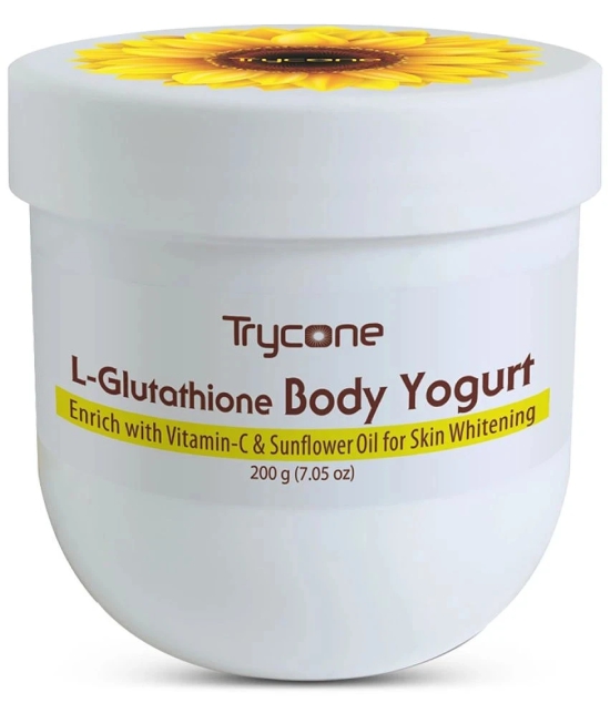 Trycone L Glutathione and Vitamin C Skin Whitening Body Yogurt Enrich with Vitamin-C and Sunflower Oil with SPF -15, 200 Gm