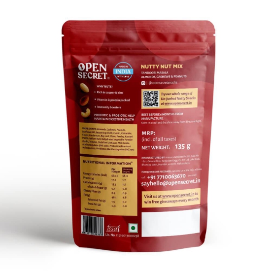 Open Secret Tandoori Masala Nut Mix (135g)