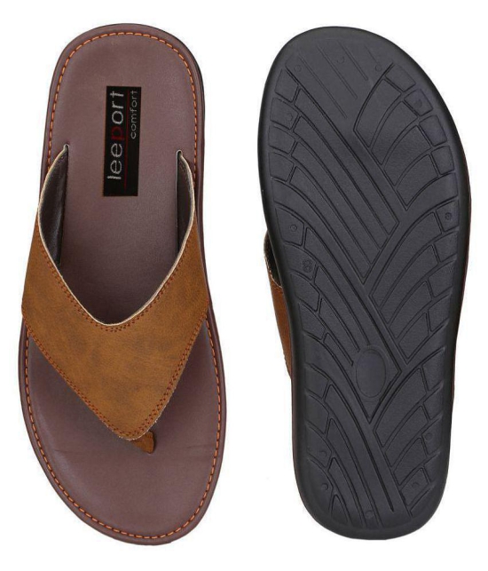 Leeport Camel Flip Flops - 9