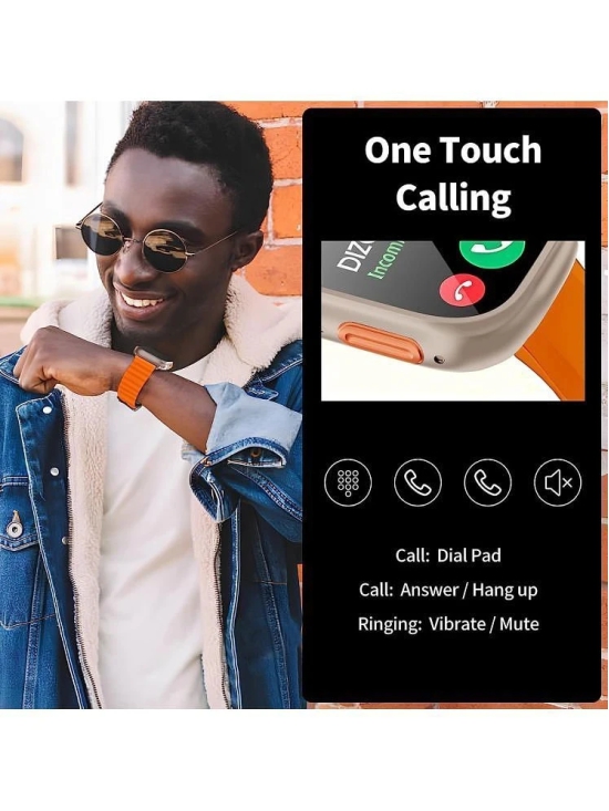 VERONIC ULTRA BLUETOOTH CALLING Orange Smart Watch