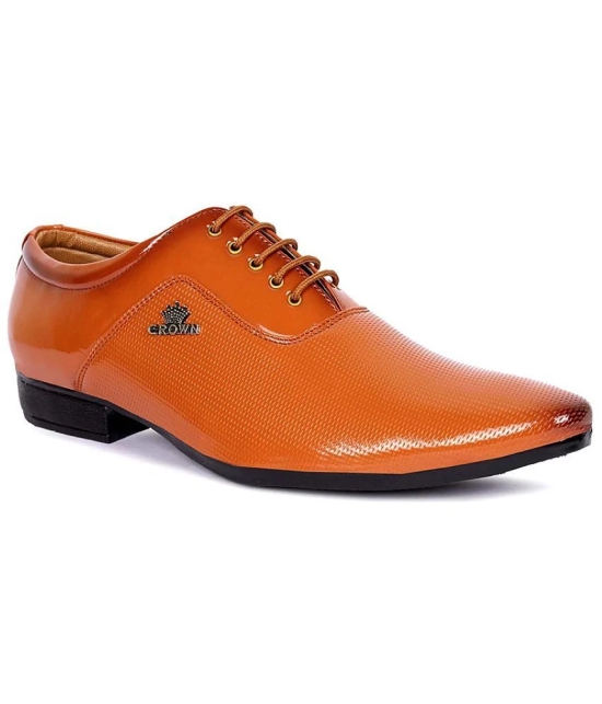 Aadi Tan Mens Oxford Formal Shoes - None