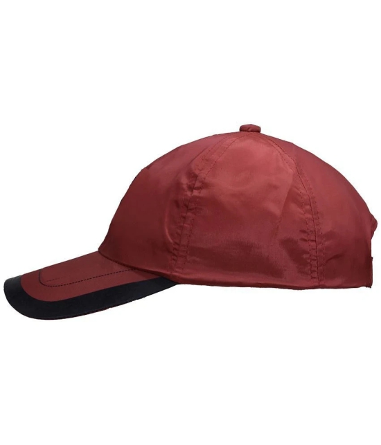 JMALL - Red Cotton Mens Cap ( Pack of 1 ) - Red