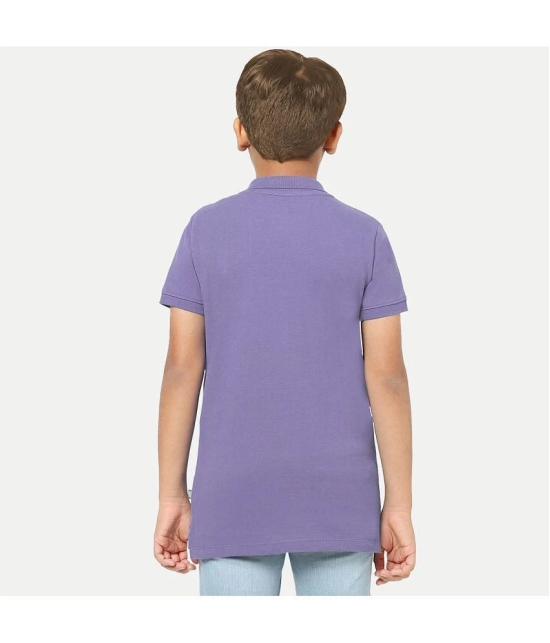 Radprix Purple Cotton Blend Boys Polo T-Shirt ( Pack of 1 ) - None