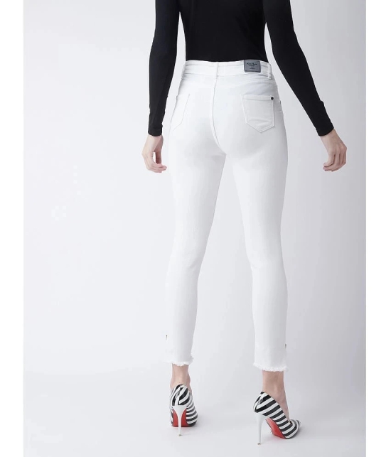 Miss Chase - White Denim Skinny Fit Womens Jeans ( Pack of 1 ) - None