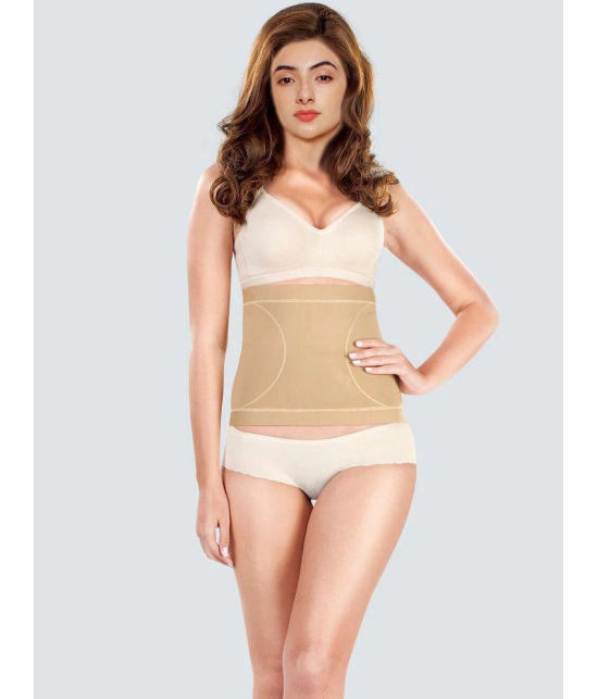 SELETA - Beige women shapewear Cotton Womens Waist Cincher ( Pack of 2 ) - None