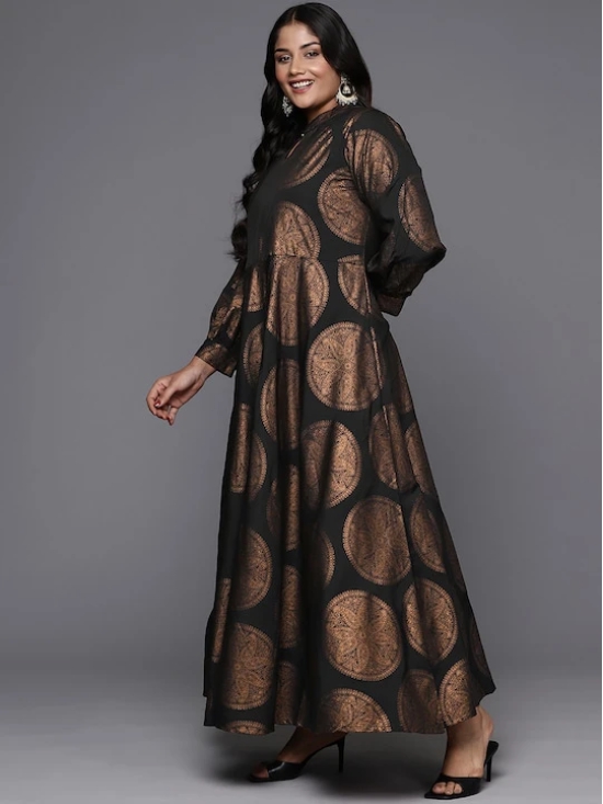 Ethnic Motifs Printed A-line Maxi Dress