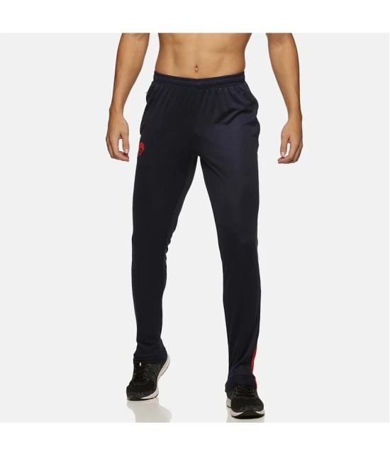 Omtex - Navy Cotton Blend Mens Trackpants ( Pack of 1 ) - None