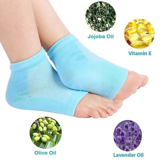 Estoreshouses Heel Pain Relief Silicone Gel Heel Socks