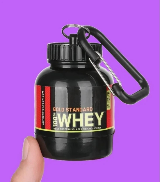 Digital Protein Powder and Supplement Funnel Keychain - Protein Powder Container with Durable Key-Chain-1