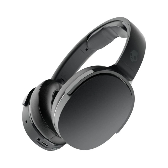 Skullcandy Hesh Evo Wireless Over-Ear Headphone, Rapid Charge (10 min = 3 hrs), Noise-Isolating Fit and Built-in Tile Finding Technology (True Black)