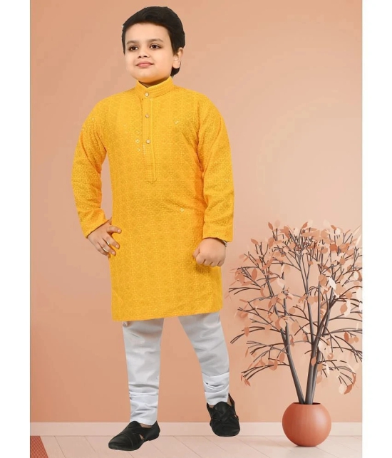 Arshia Fashions Yellow Rayon Boys ( Pack of 1 ) - None