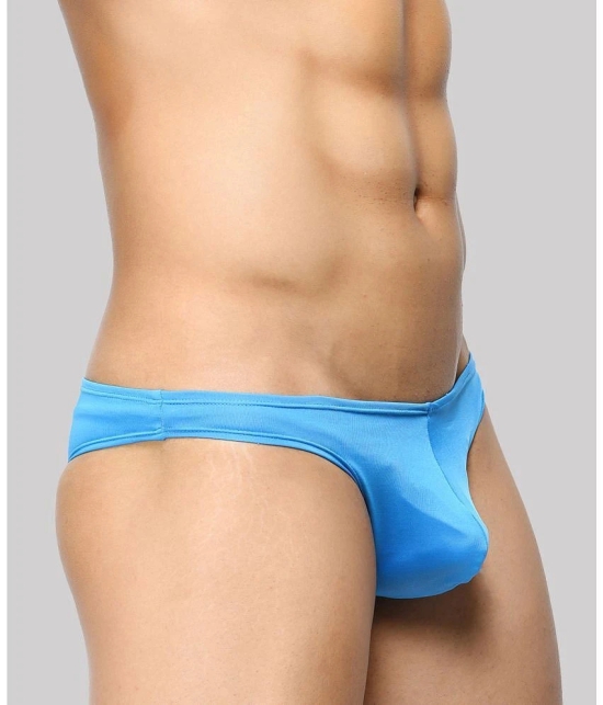 BASIICS By La Intimo - Blue BCSSS01 Polyester Mens Bikini ( Pack of 1 ) - None