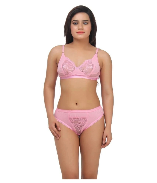 TCG Multi Color Cotton Lycra Bra & Panty Set - 32