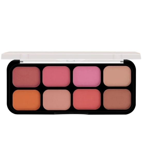 Beauty Berry Matte Eyeshadow & Blusher Palette 8 Highly Pigmented Shades for Eye Makeup (Shade - 02)